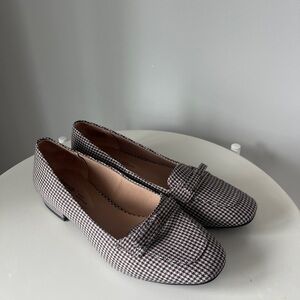 LifeStride  Claudine Houndstooth Loafer Flats Comfort Shock Absorption 8M